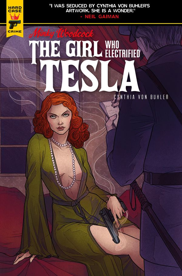 [Cover Art image for Minky Woodcock: The Girl Who Electrified Tesla]